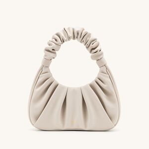 JW PEI Cream Ruched Shoulder Bag